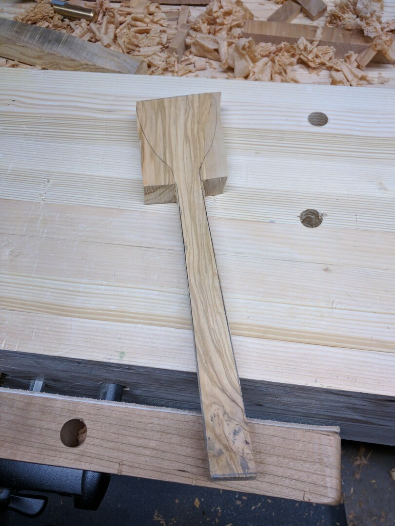 Figure 4. After sawing the handle shape.