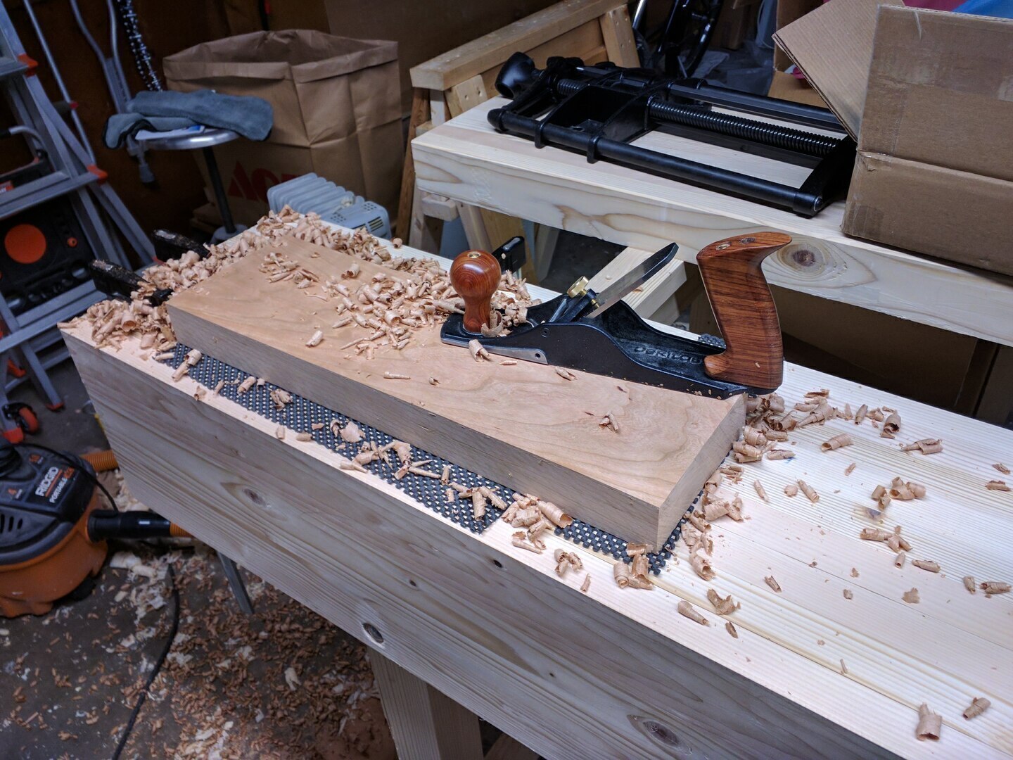 Figure 5. Shaping the vise jaw.